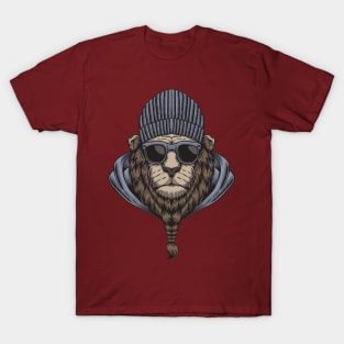 Lion head  with eyeglasses T-Shirt